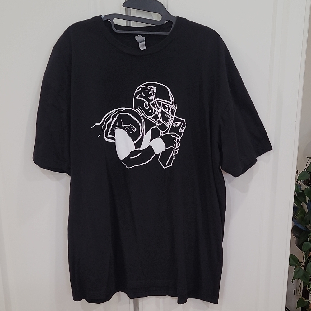 Next Level Apparel Black Short Sleeve Tee with Bold Graphic